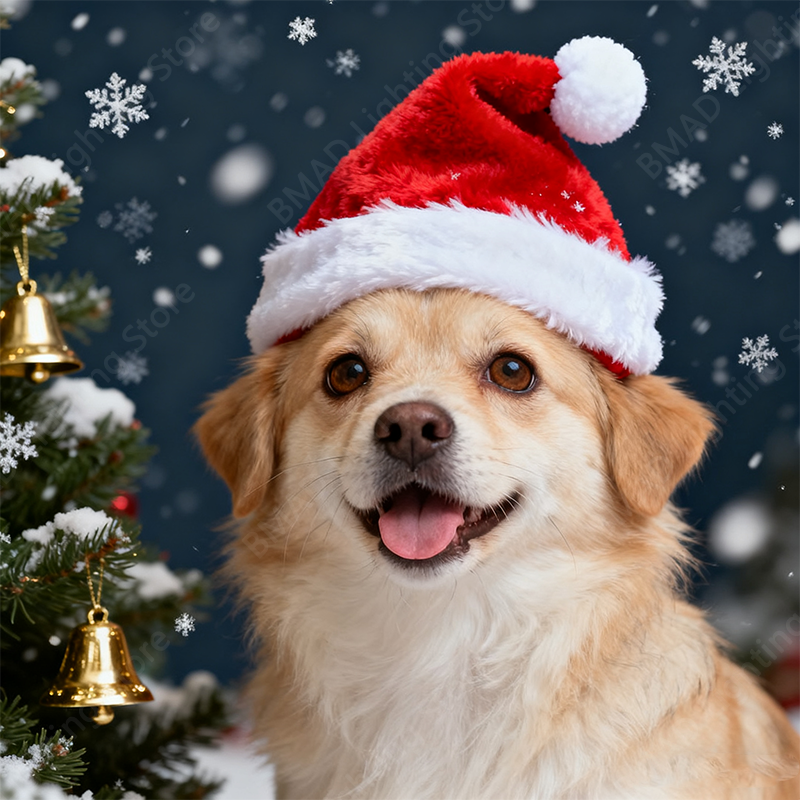 1-20PCS Christmas Pet Santa Ha - Santa Hat Plush incelemesi ve fiyatı