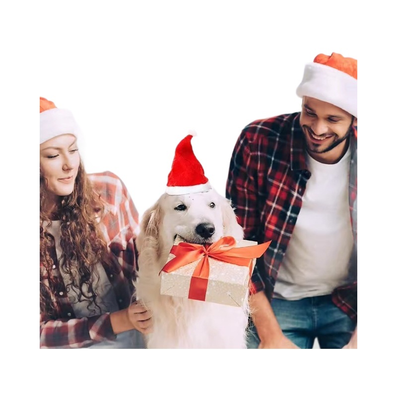 1-20PCS Christmas Pet Santa Ha - Santa Hat Plush incelemesi ve fiyatı