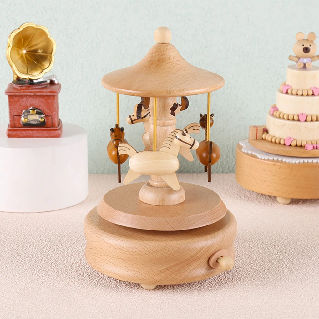 Wooden Carousel Music Box Orna - Snow Globe Musical incelemesi ve fiyatı
