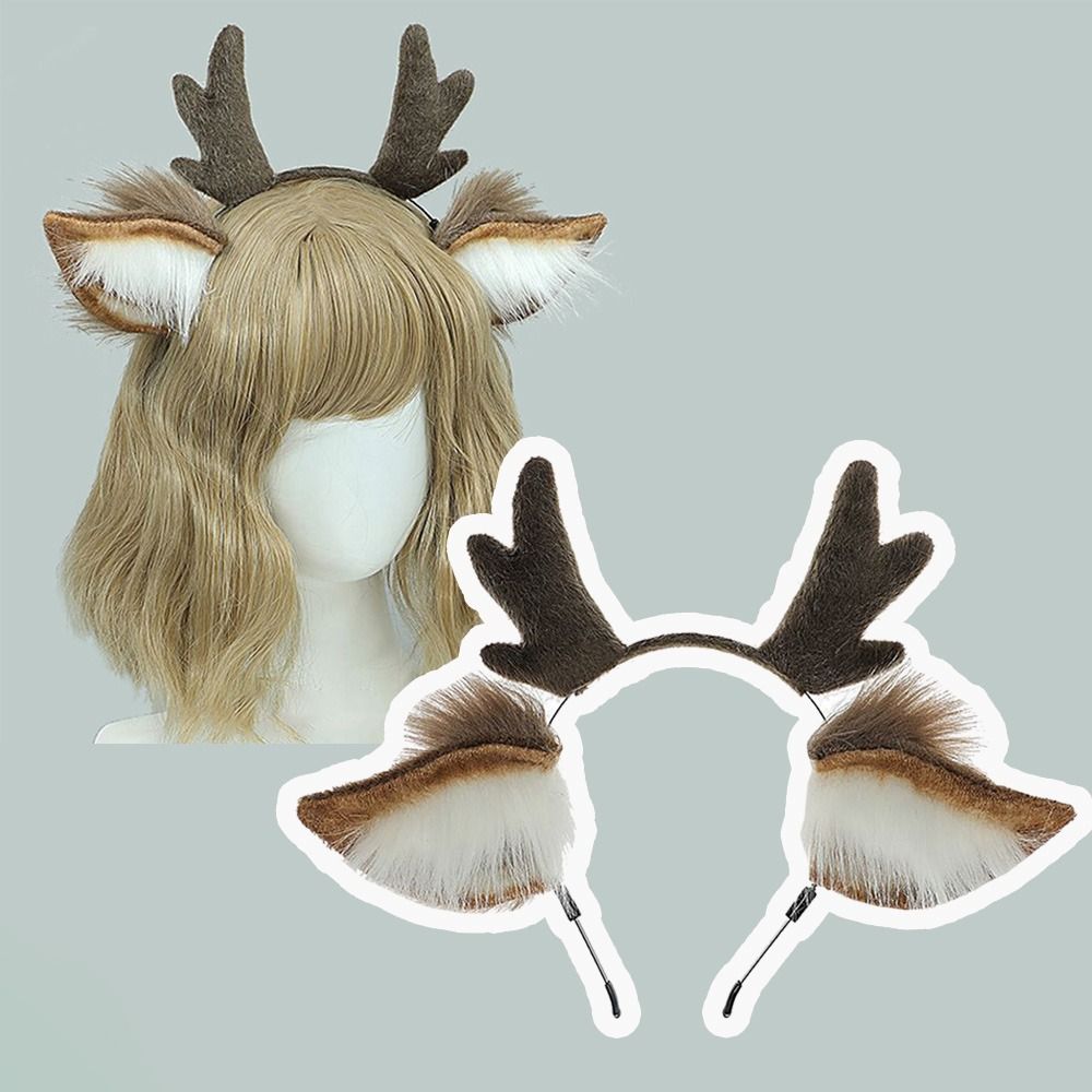 Unisex Deer Ears Reindeer Antl - Reindeer Antlers Headband incelemesi ve fiyatı