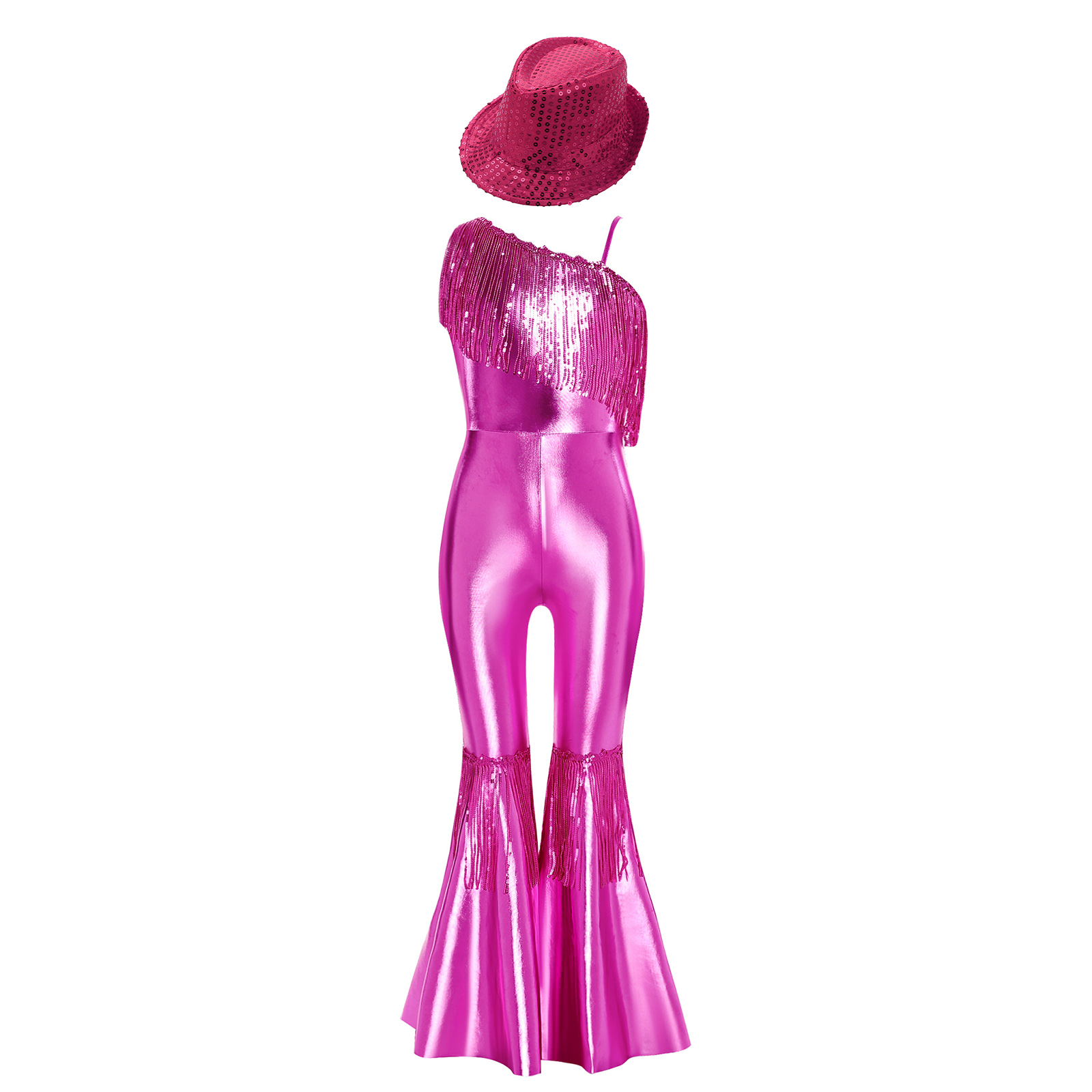Girls Sparkly Sequins Jumpsuit - Elf Costume Christmas incelemesi ve fiyatı