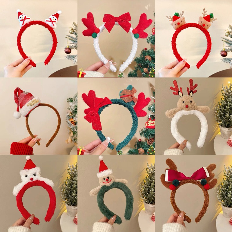 Christmas Santa Cute Bear Plus - Reindeer Antlers Headband incelemesi ve fiyatı