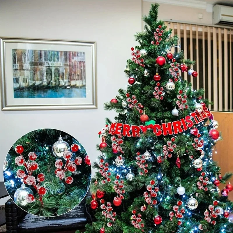 10-200PCS Artificial Red Berry - Christmas Tree Artificial incelemesi ve fiyatı