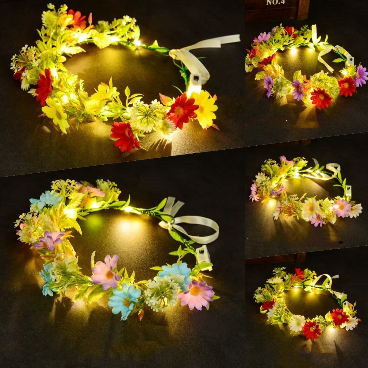 Luminous Floral Wreath LED Flo - Led Fairy String Lights incelemesi ve fiyatı