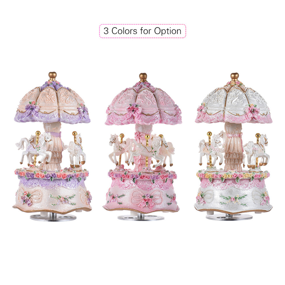 Luxury Dream 3-Horse Rotating  - Snow Globe Musical incelemesi ve fiyatı
