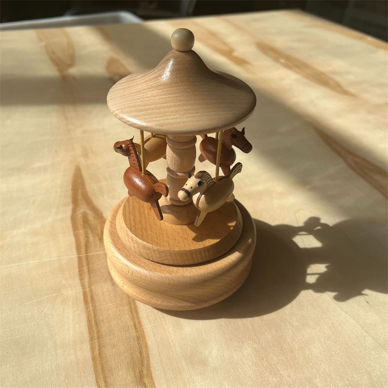 Wooden Carousel Music Box Orna - Snow Globe Musical incelemesi ve fiyatı