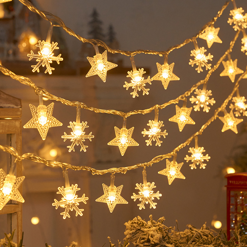 1.5M/3M Snowflake star LED Str - Led Fairy String Lights incelemesi ve fiyatı