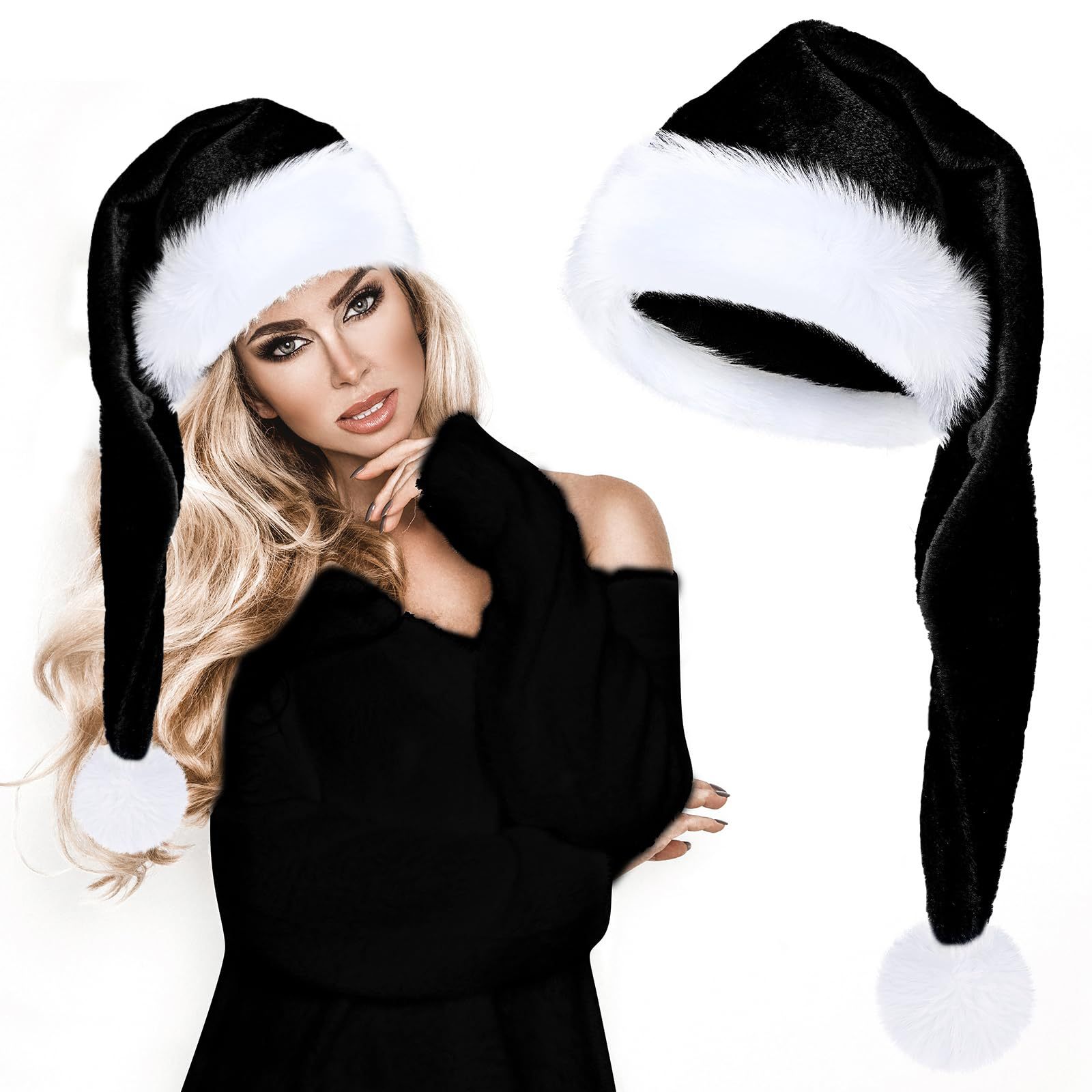 Long Plush Christmas Hat Red T - Santa Hat Plush incelemesi ve fiyatı