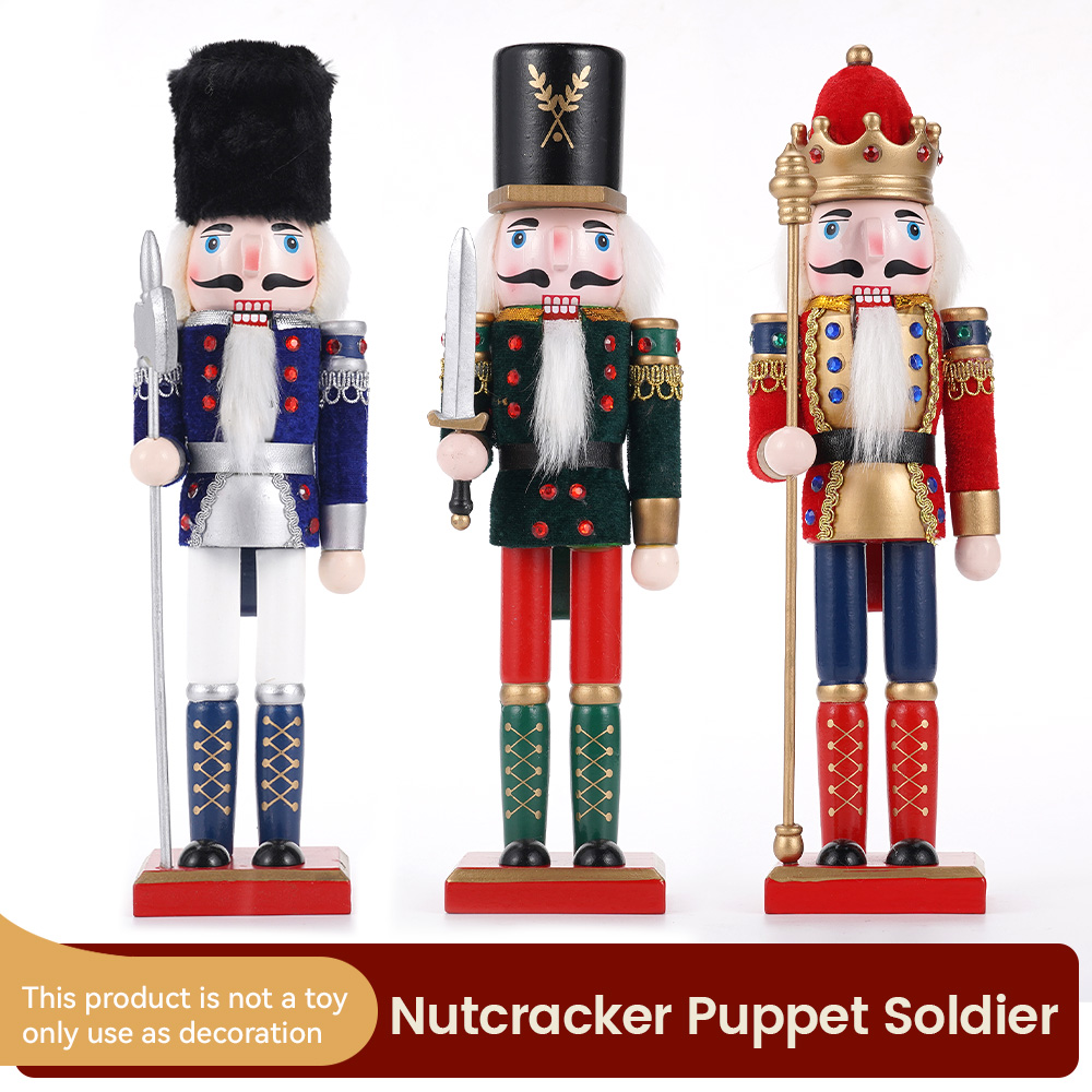 30cm Christmas Nutcracker Wood - Nutcracker Figurine incelemesi ve fiyatı