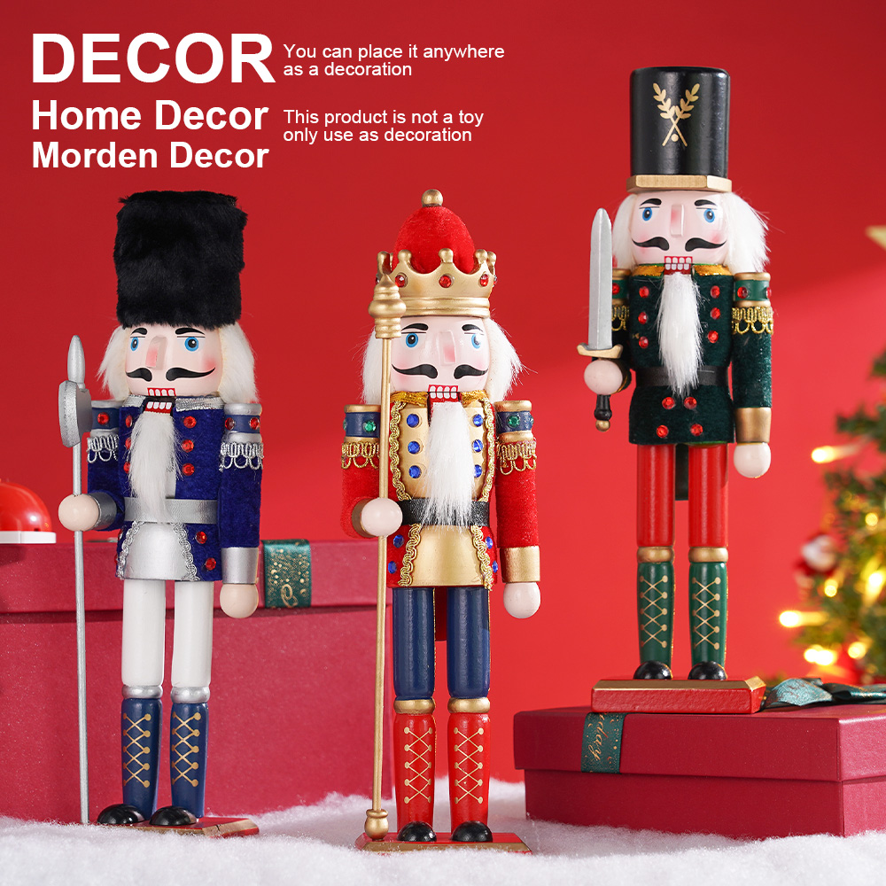30cm Christmas Nutcracker Wood - Nutcracker Figurine incelemesi ve fiyatı