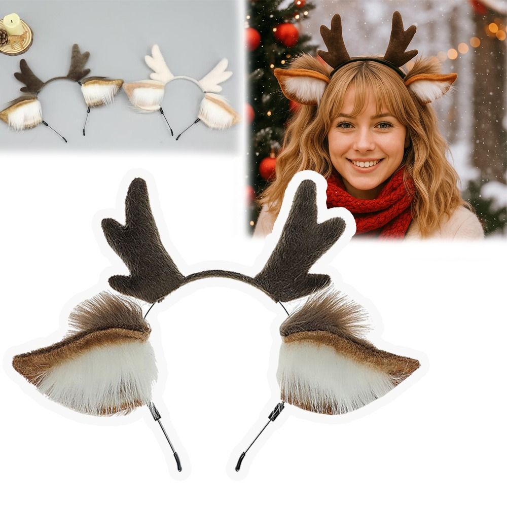 Deer Ears Reindeer Antler Head - Reindeer Antlers Headband incelemesi ve fiyatı