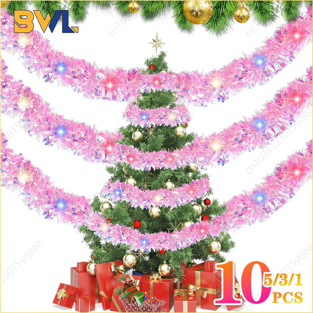 1-10PCS Pink Tinsel Garland Sh - Tinsel Garland Decoration incelemesi ve fiyatı