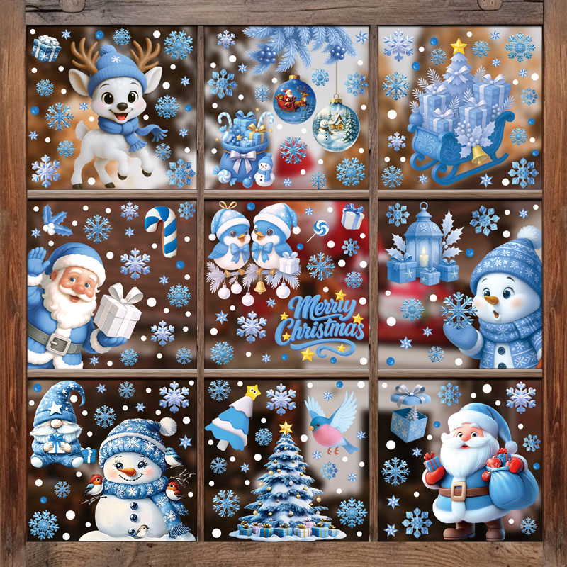 1Set Christmas Snowflake Windo - Snowflake Window Decal incelemesi ve fiyatı