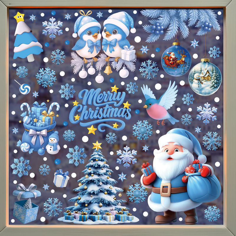 1Set Christmas Snowflake Windo - Snowflake Window Decal incelemesi ve fiyatı