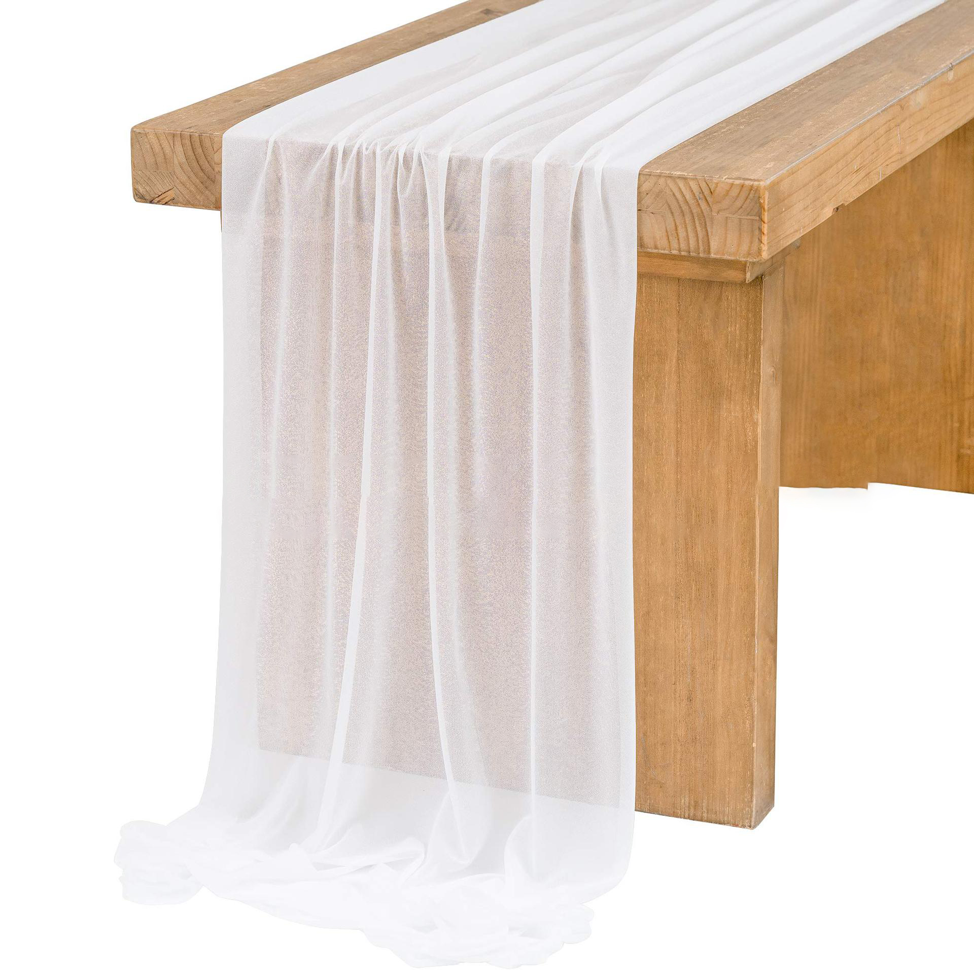 Chiffon White Table Runner Tab - Christmas Table Runner incelemesi ve fiyatı