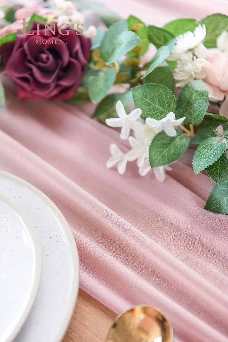 Chiffon White Table Runner Tab - Christmas Table Runner incelemesi ve fiyatı