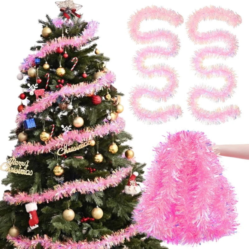 2M Pink Christmas Tinsel Garla - Tinsel Garland Decoration incelemesi ve fiyatı