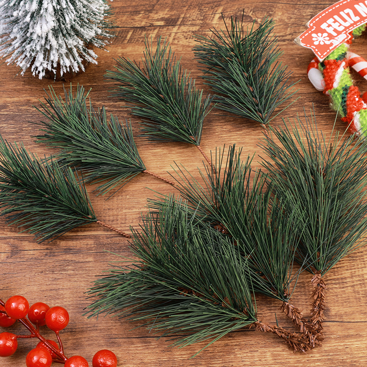 Fake Tree Leaves Branches Arti - Christmas Wreath Fake incelemesi ve fiyatı