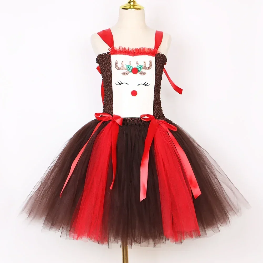 Christmas Party Tutu Dress Rud - Reindeer Antlers Headband incelemesi ve fiyatı