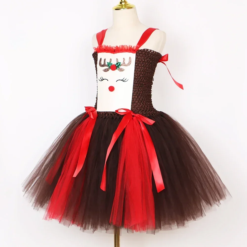 Christmas Party Tutu Dress Rud - Reindeer Antlers Headband incelemesi ve fiyatı
