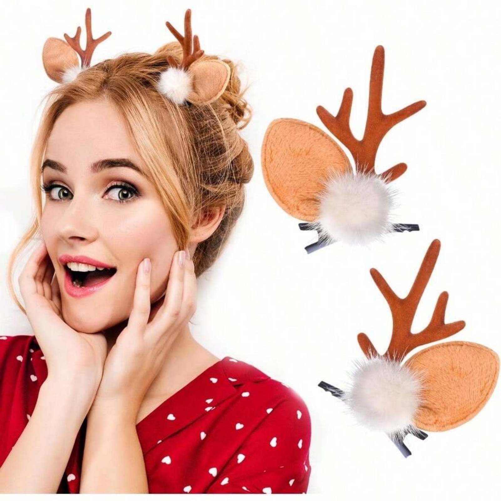 2pcs Christmas Reindeer Antler - Reindeer Antlers Headband incelemesi ve fiyatı