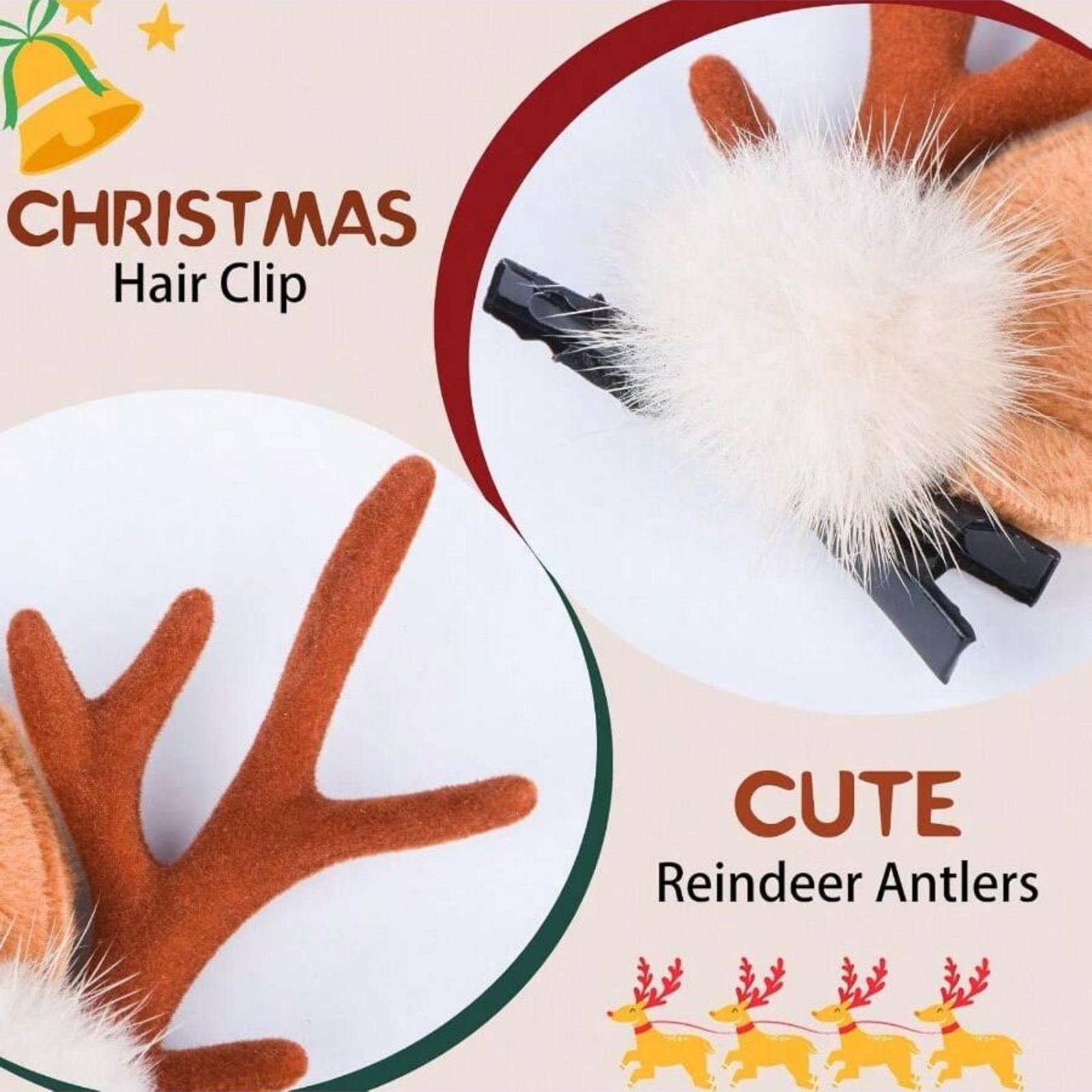 2pcs Christmas Reindeer Antler - Reindeer Antlers Headband incelemesi ve fiyatı