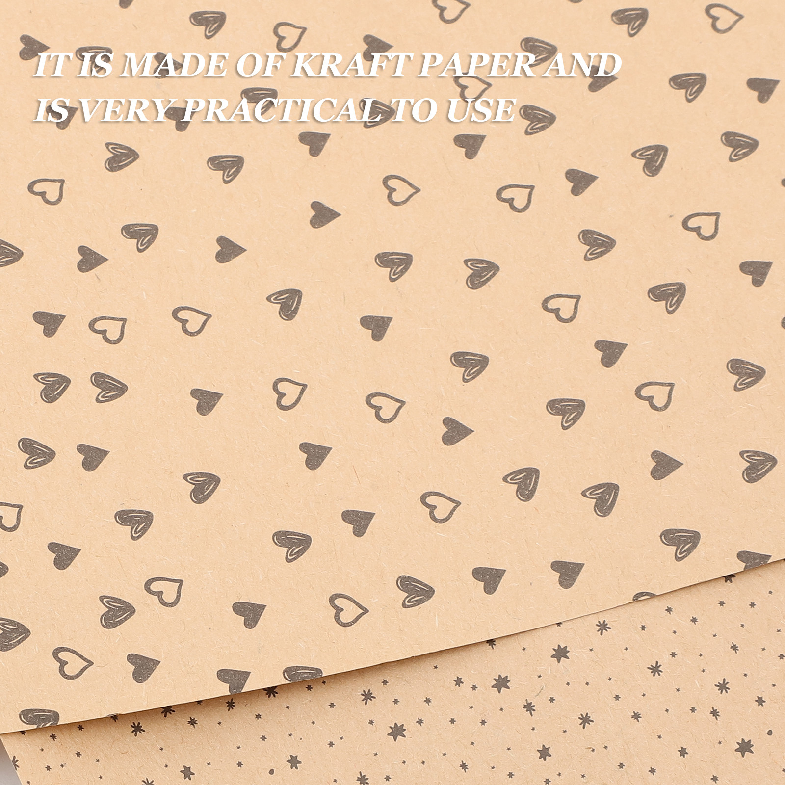 8Pcs Brown Kraft Gift Wrap Pap - Gift Box Wrap Set incelemesi ve fiyatı