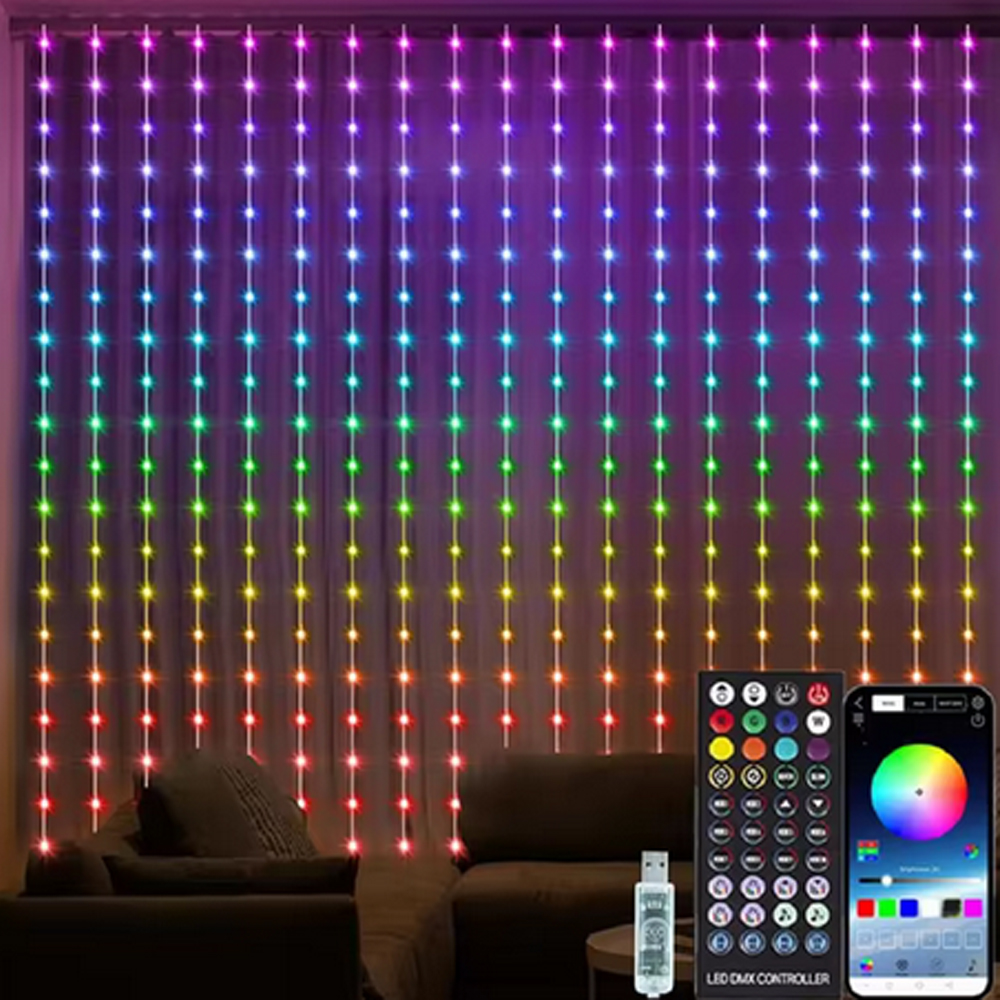 3M RGB Smart LED Curtain Light - Led Fairy String Lights incelemesi ve fiyatı