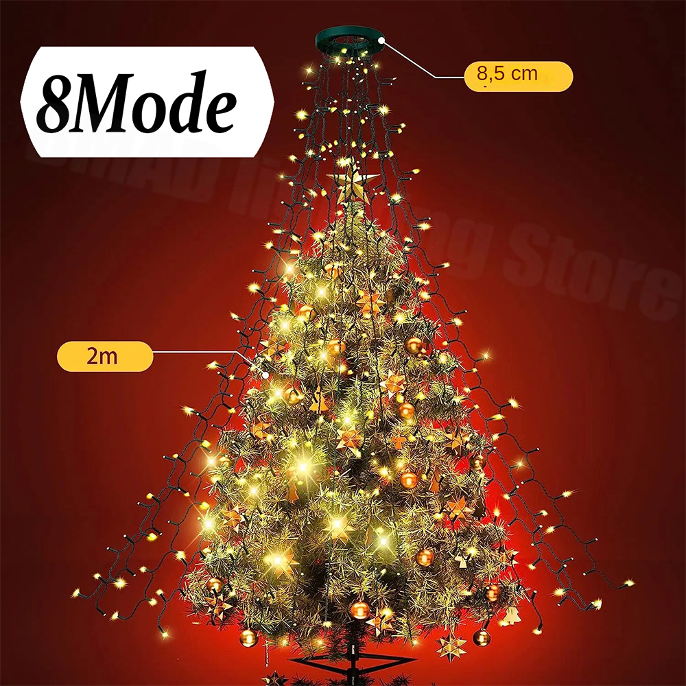 Christmas Tree Waterfall Light - Led Fairy String Lights incelemesi ve fiyatı