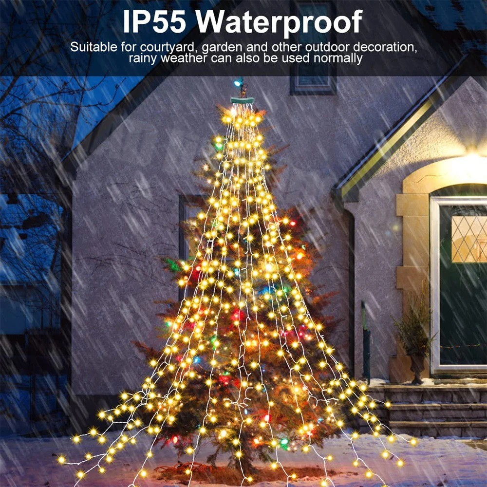 Christmas Tree Waterfall Light - Led Fairy String Lights incelemesi ve fiyatı