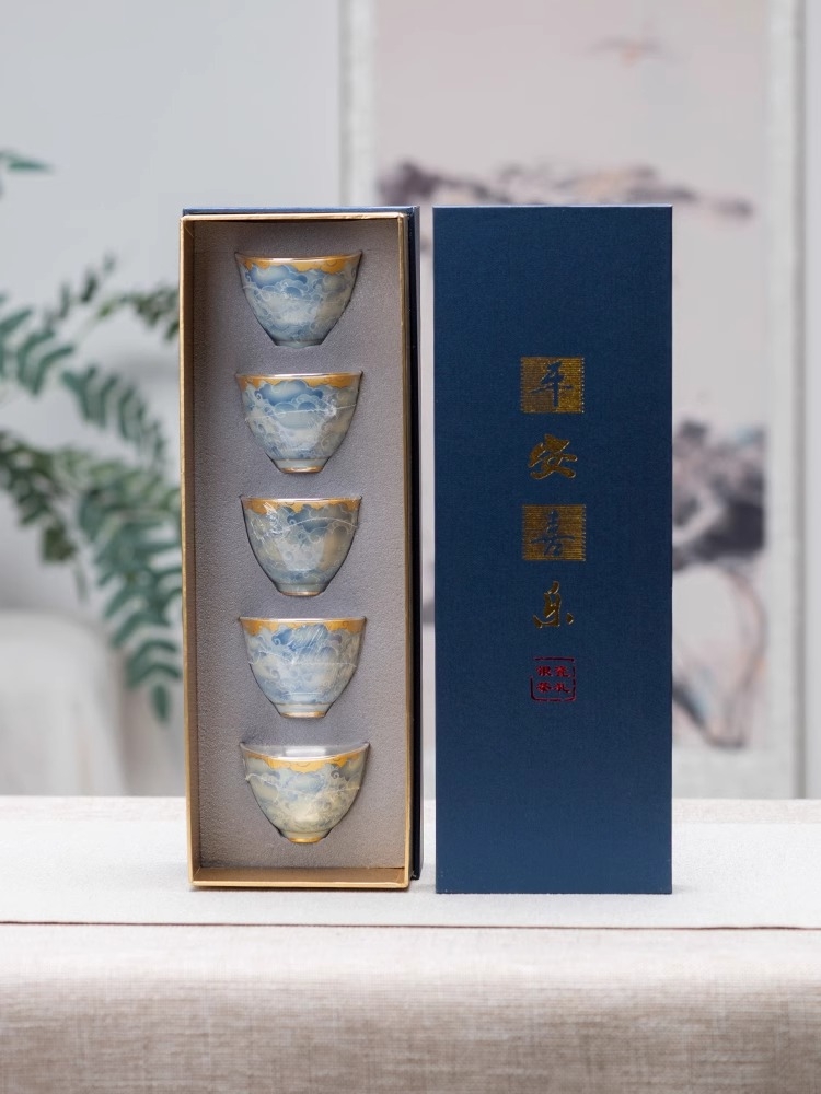 Porcelain wrapped silver cup,  - Gift Box Wrap Set incelemesi ve fiyatı